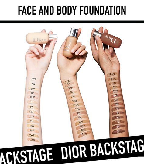 dior backstage face and body foundation 1n